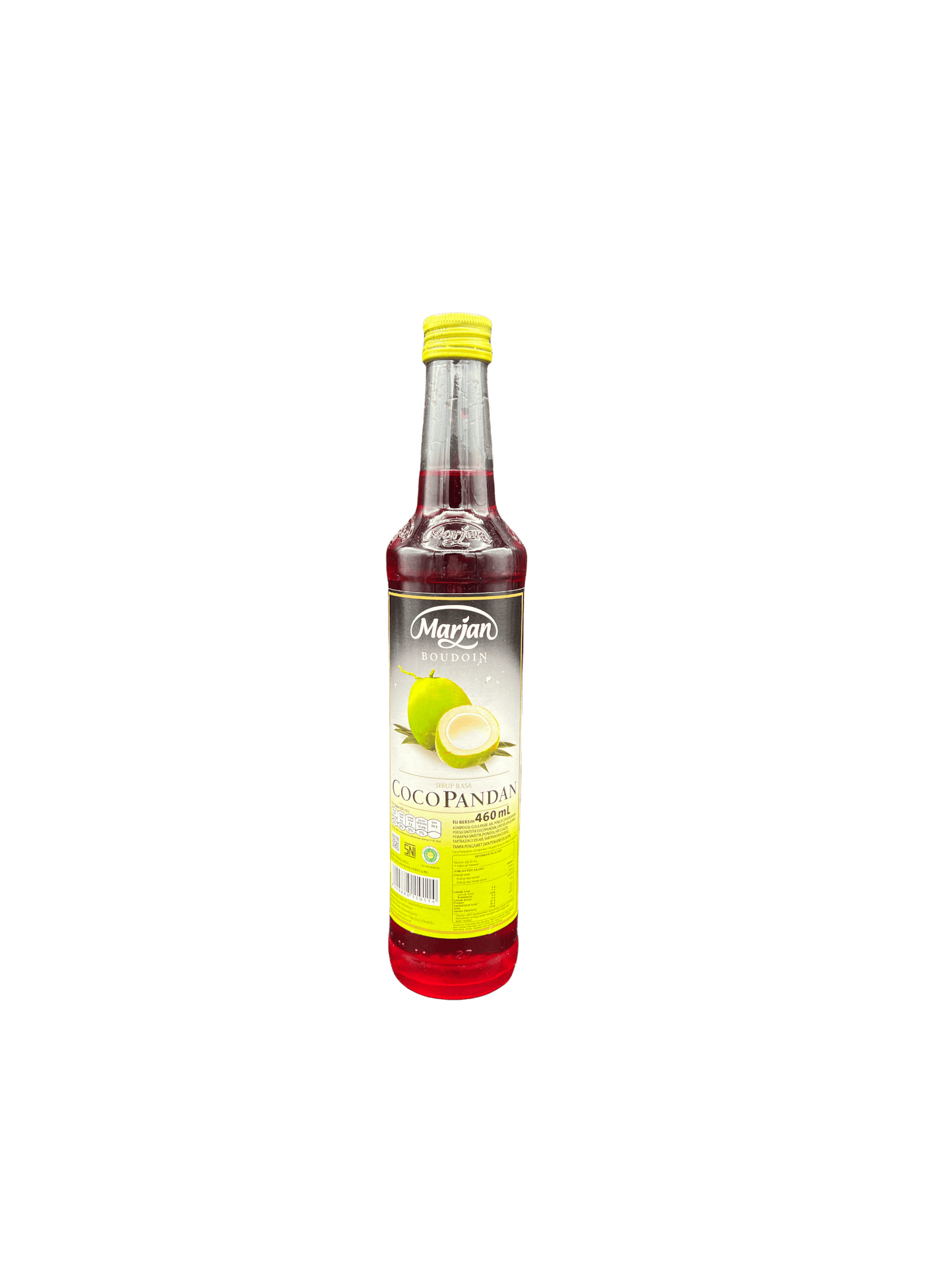 Nesia Food Marjan Sirup Rasa Cocopandan in Flasche, natürlicher Kokosnuss-Pandan-Geschmack, ideal für Getränke und Desserts