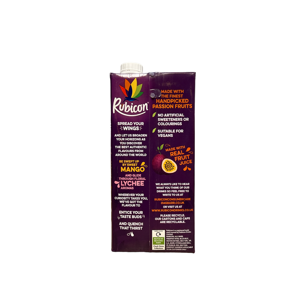 Rubicon Passion Fruit Juice Drink 1L - Java Markt