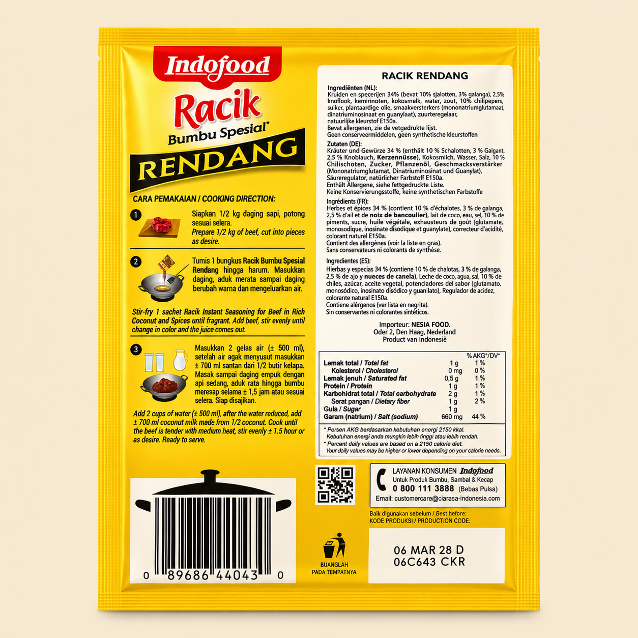 Indofood Racik Bumbu Spesial Rendang