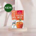 Ranong Instant Thai Tee Mix in einer Schale, zeigt den aromatischen, braunen Teemix für Thai-Tees und Aufgüsse.