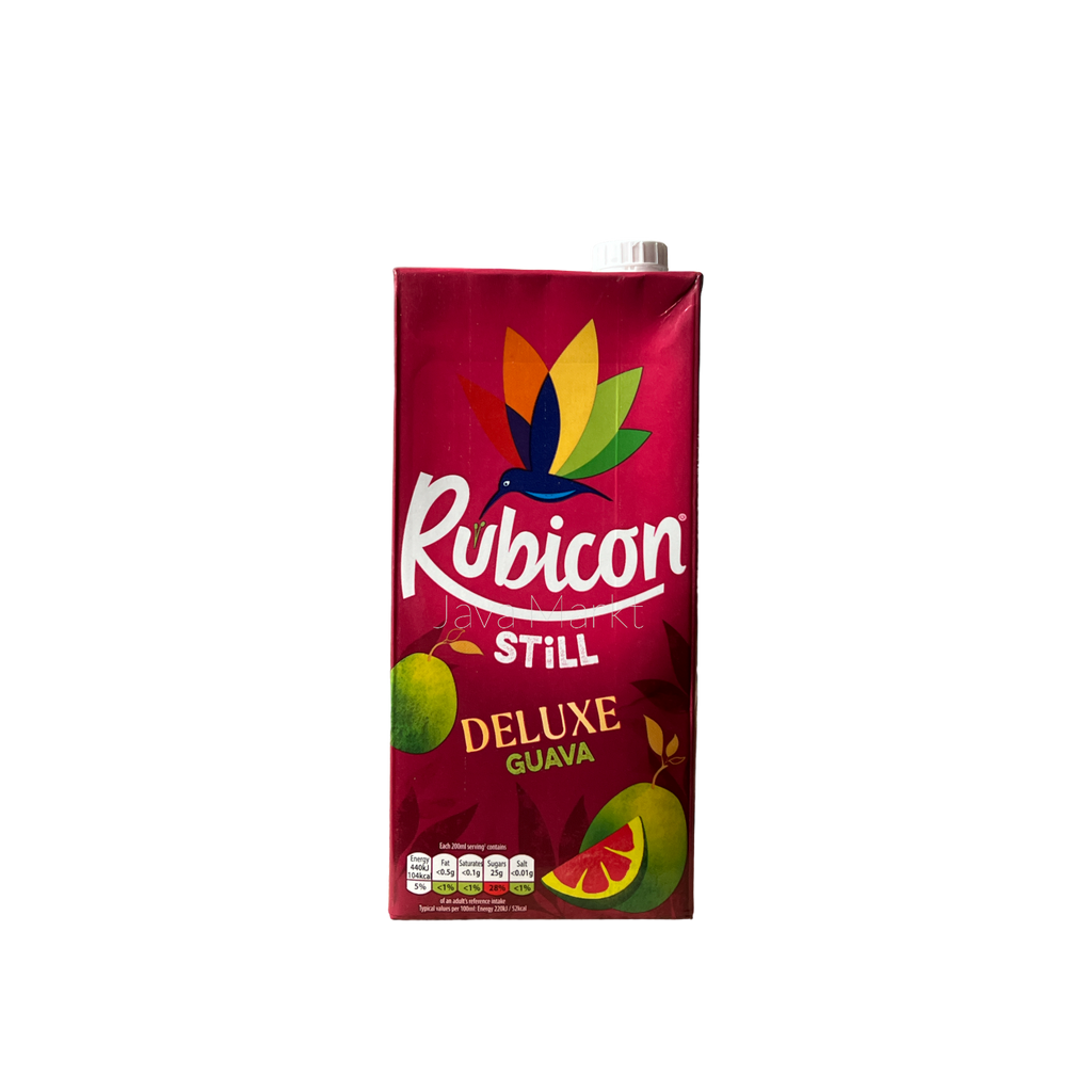 Oriental Merchant Guaven-Getränk in 1L Flasche, fruchtiges Guava-Erfrischungsgetränk, klare Flasche, detailliertes Etikett