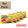 Vanka Kawat Indomie Kari Ayam Instant-Nudeln im 5er Pack, mit würziger Curry-Hühnchen-Geschmacksrichtung, Nahaufnahme