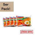 Vanka Kawat Indomie Goreng 5er Pack, fertige Instant-Nudeln in Verpackung, beliebtes indonesisches Gericht