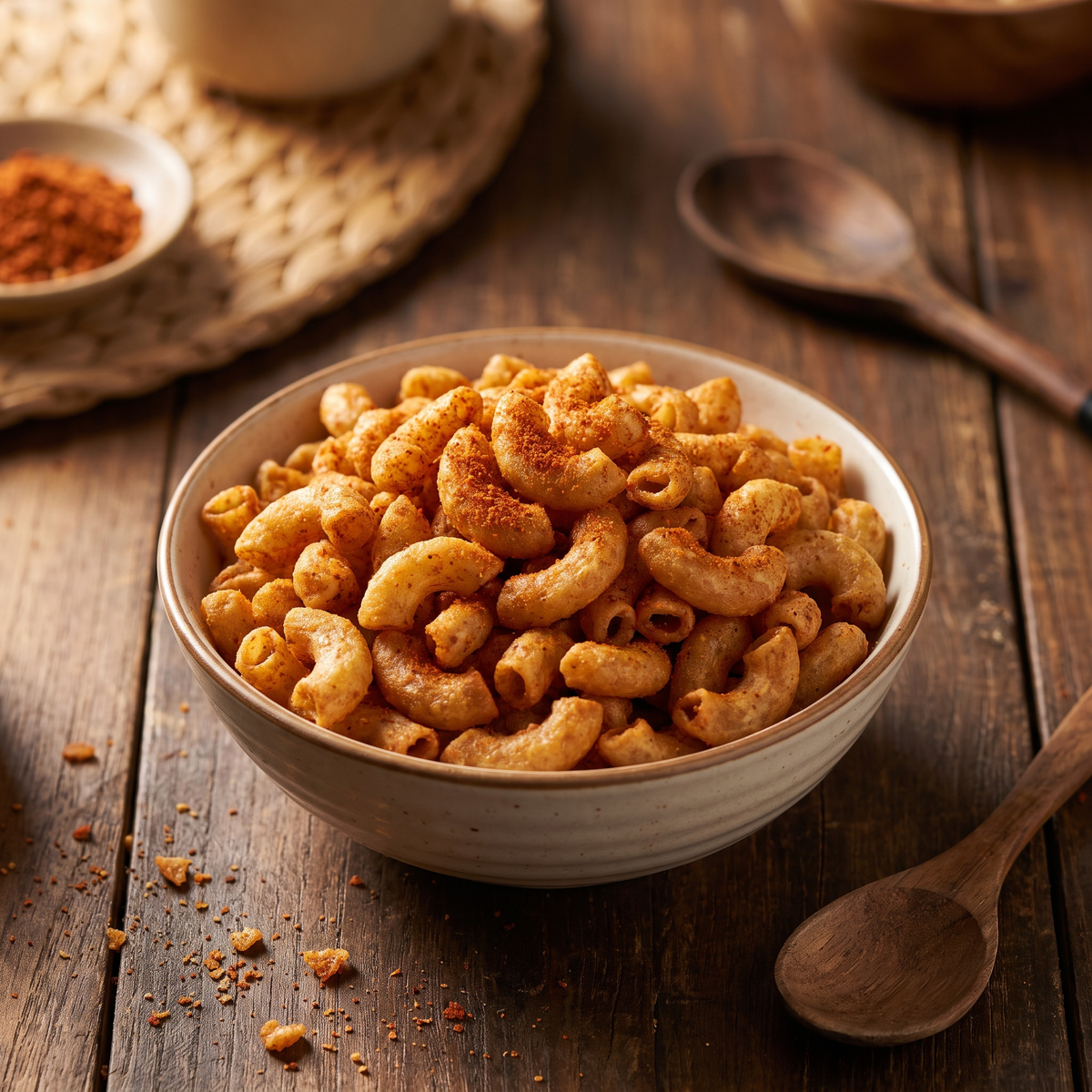 Serviervorschlag: Makaroni-Snack