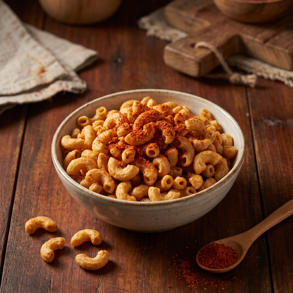Serviervorschlag: Makaroni-Snack