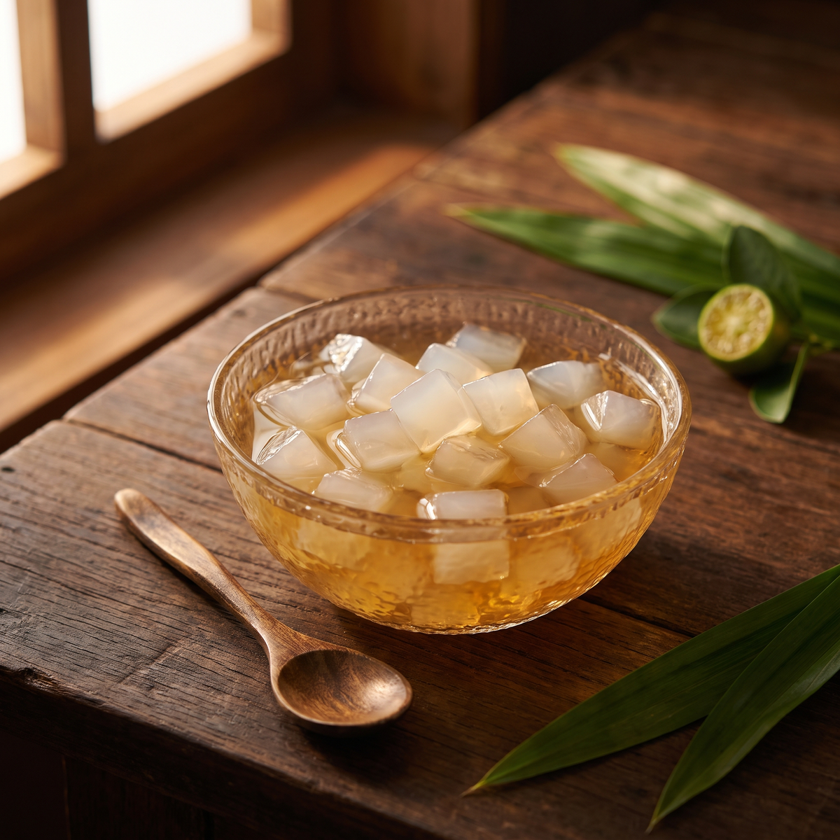 Serviervorschlag: Nata de Coco