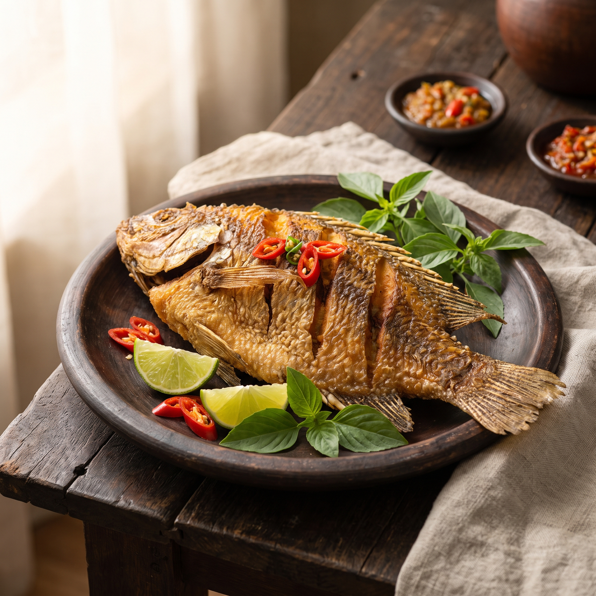 Serviervorschlag: Gebratener Fisch