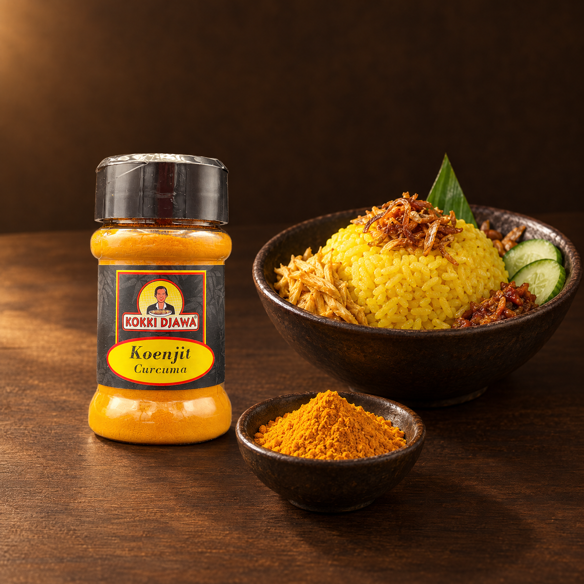Kokki Djawa Bubuk Kunyit 30g – Packung mit Kurkuma und Nasi Kuning