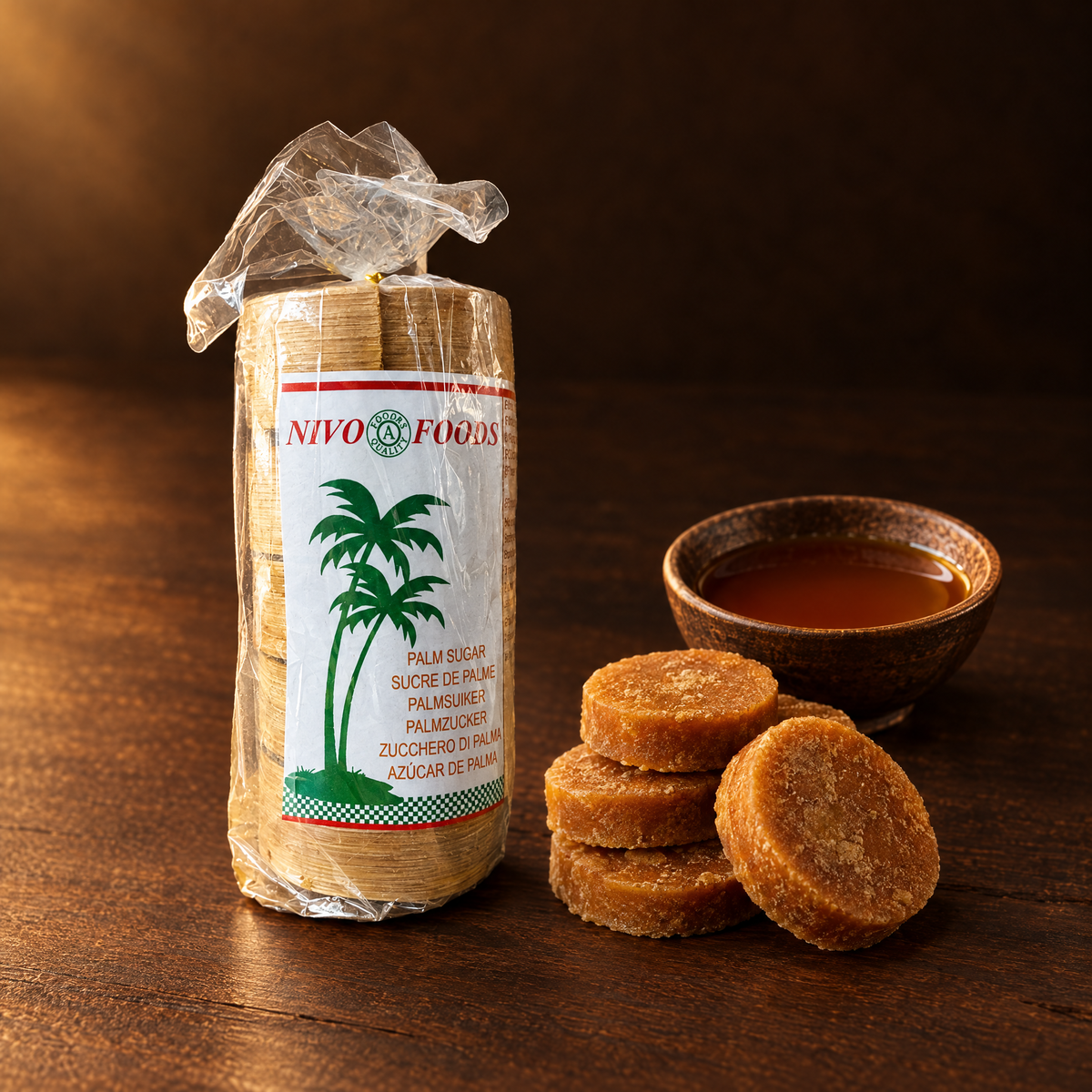 Gula Kelapa Slice 250 g – Packung mit Kokoszucker
