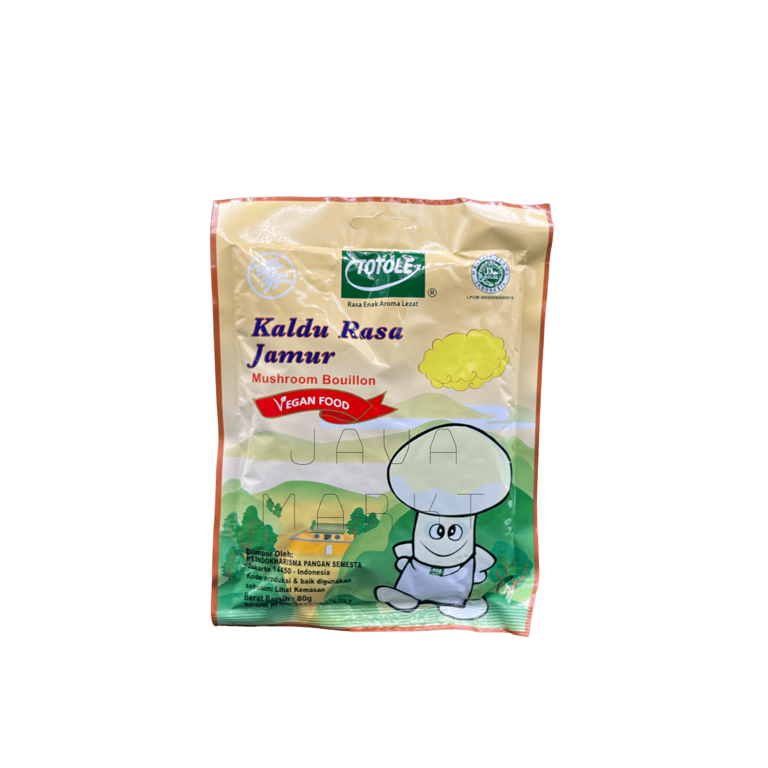 Nesia Food Totole Kaldu Jamur, Lebensmittel, feine Pilzbrühe in einem Glas, vielseitig in der Küche verwendbar