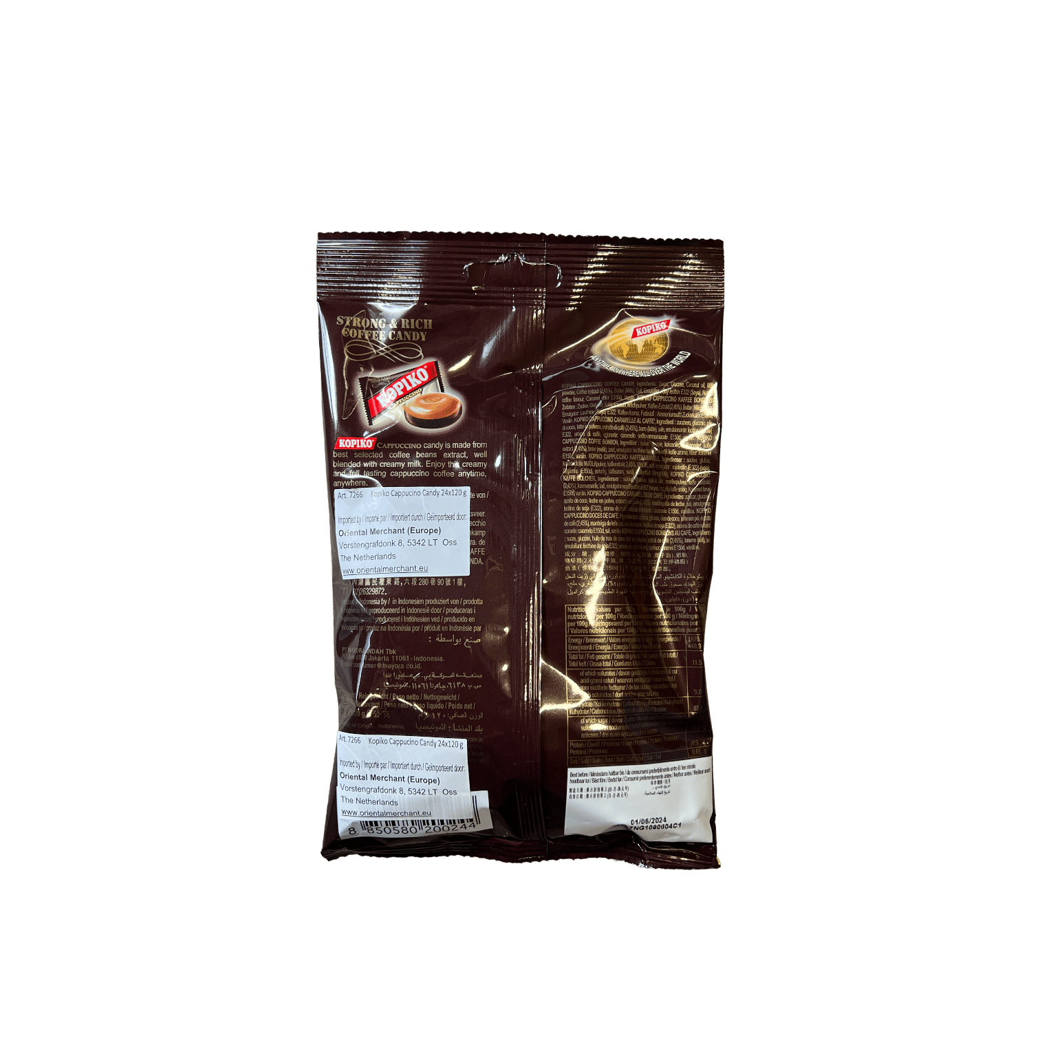 Kopiko Cappuccino Süßigkeiten von Oriental Merchant, aromatische Kaffeekonfekte in praktischer Verpackung, ideal für Kaffeeliebhaber