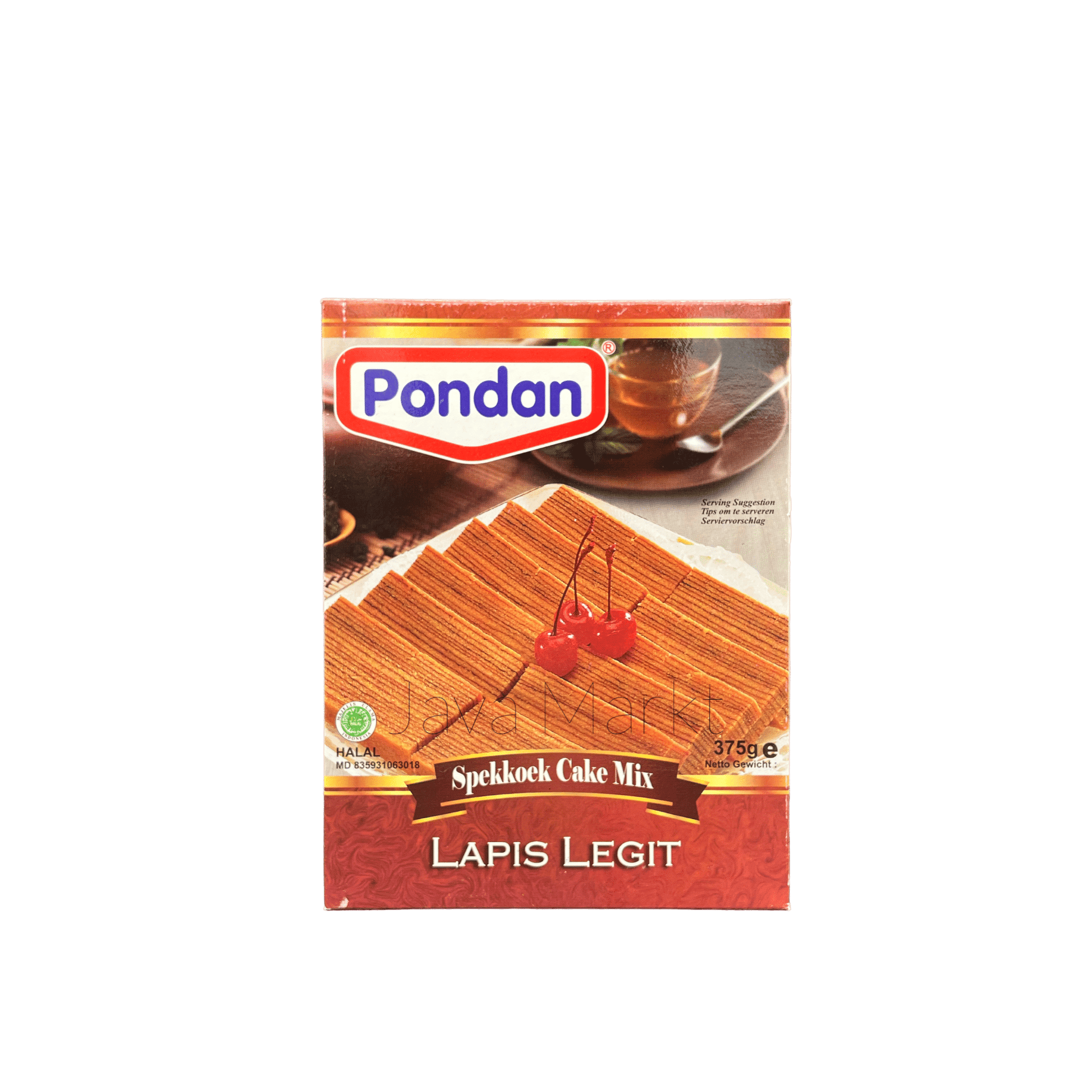 Vanka Kawat Pondan Lapis Legit Backmischung, feine Backmischung für traditionelle indonesische Lapis Legit Kuchen
