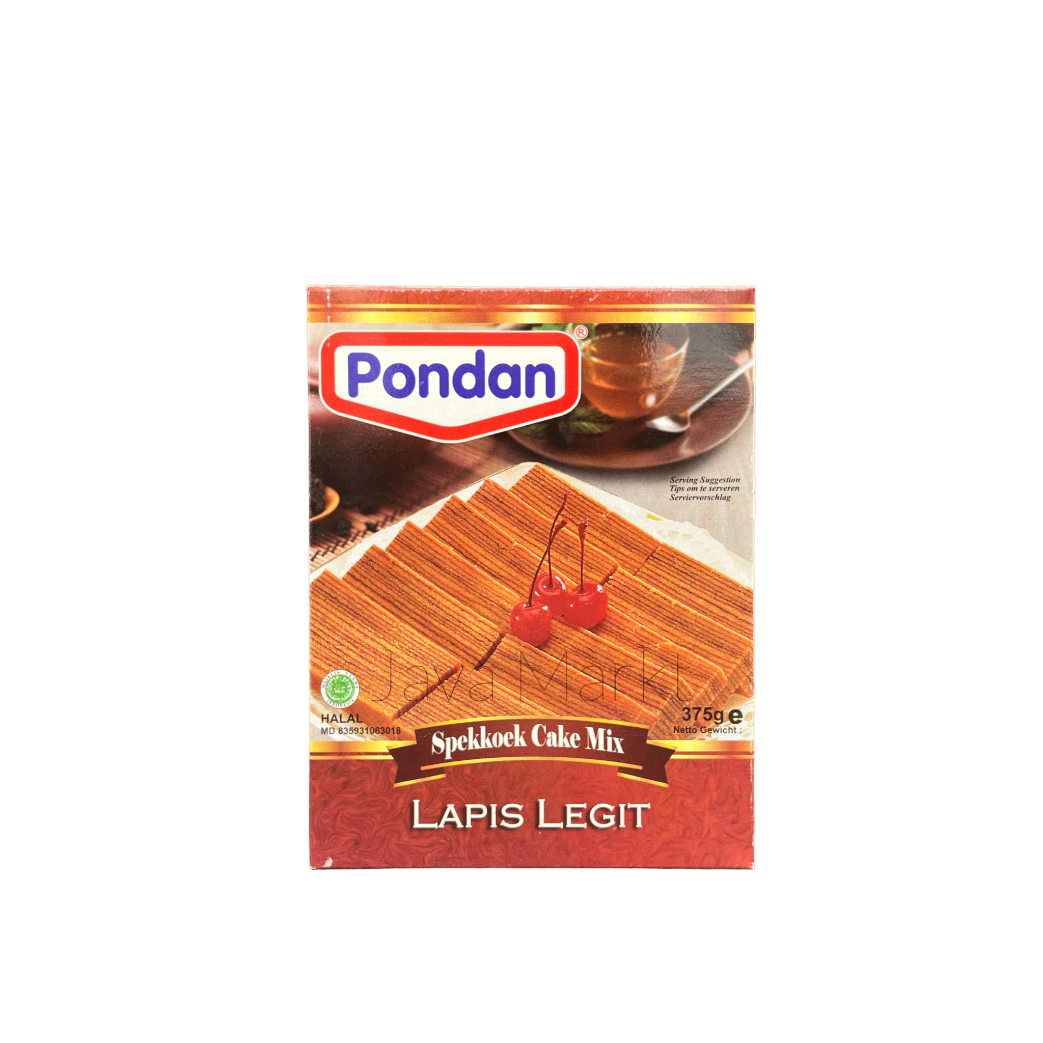 Vanka Kawat Pondan Lapis Legit Backmischung, feine Backmischung für traditionelle indonesische Lapis Legit Kuchen