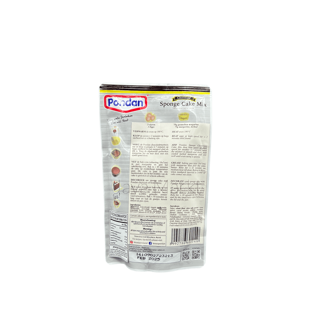Pondan Sponge Cake Mix - Chocolate - Java Markt